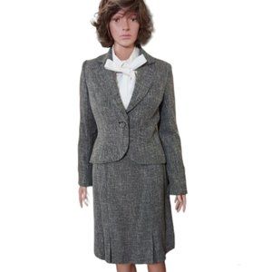 APT. 9 GRAY TWEED SKIRT SUIT SIZE 4 NWOT